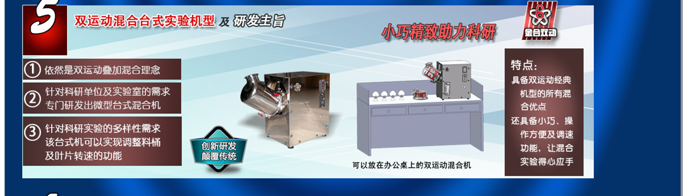 雙運(yùn)動(dòng)實(shí)驗(yàn)室臺(tái)式小型混合機(jī)